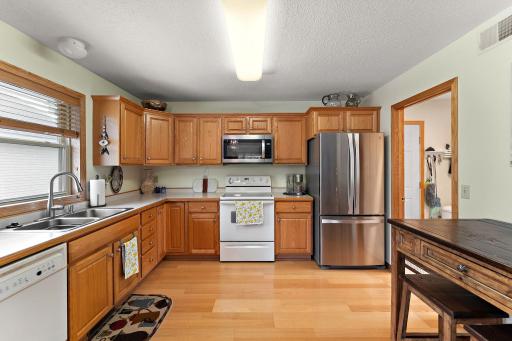 Glimpse of the mudroom/laundry room on the right