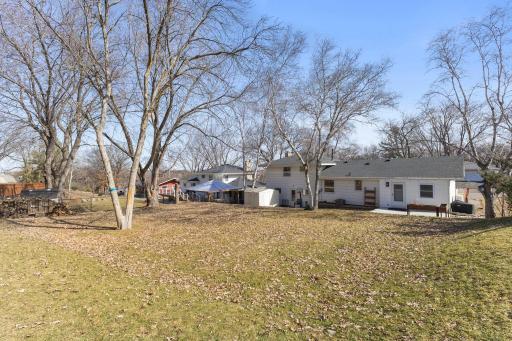 Backyard is large and open for all those fun activities