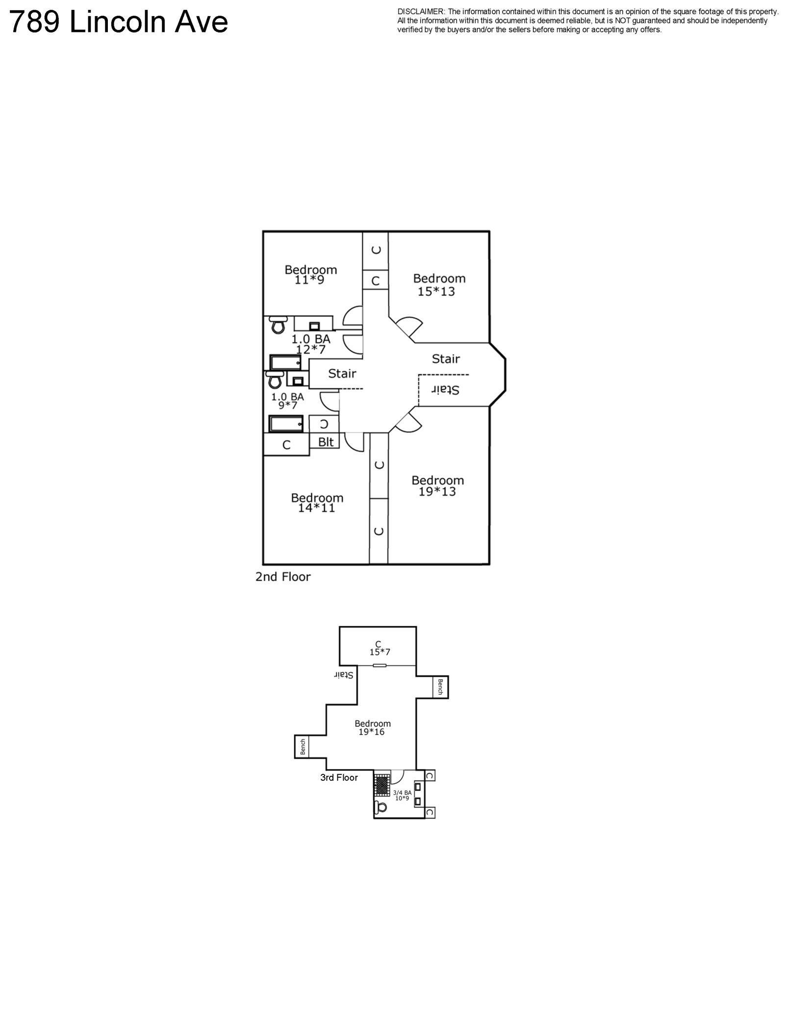 Second & third floor