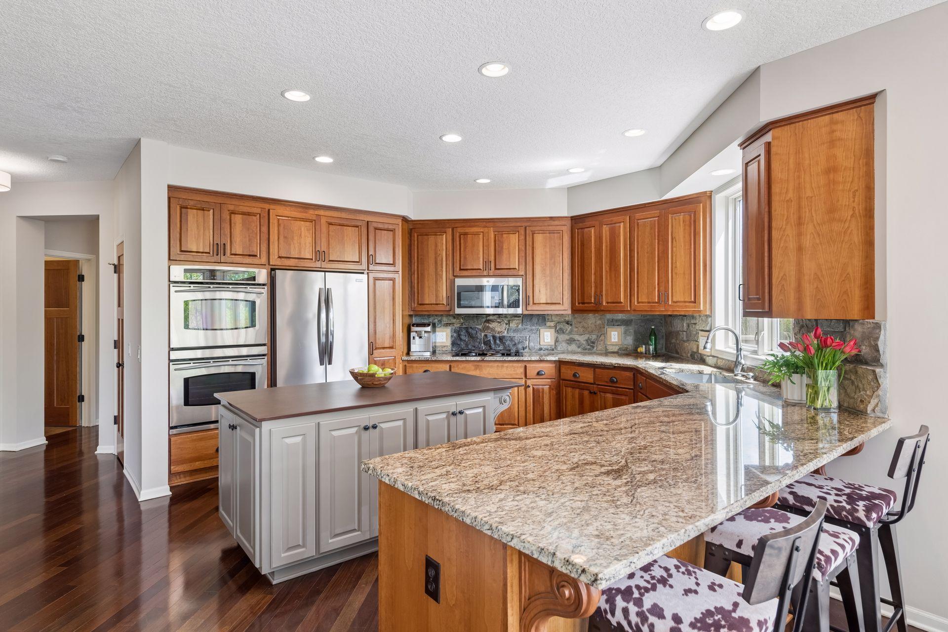 Huge open concept kitchen