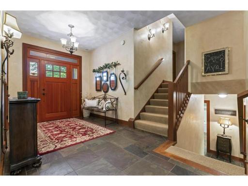 Foyer Showing the Stairway to Upper and Lower Levels