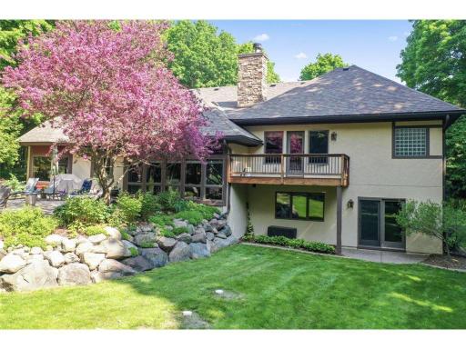 Back View of Home. Beautifully Landscaped!
