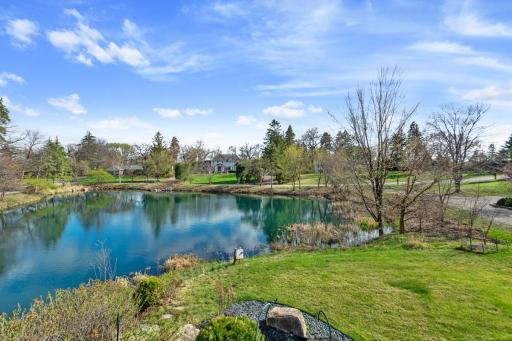 Gorgeous pond views. Fountain to be installed. All yours!