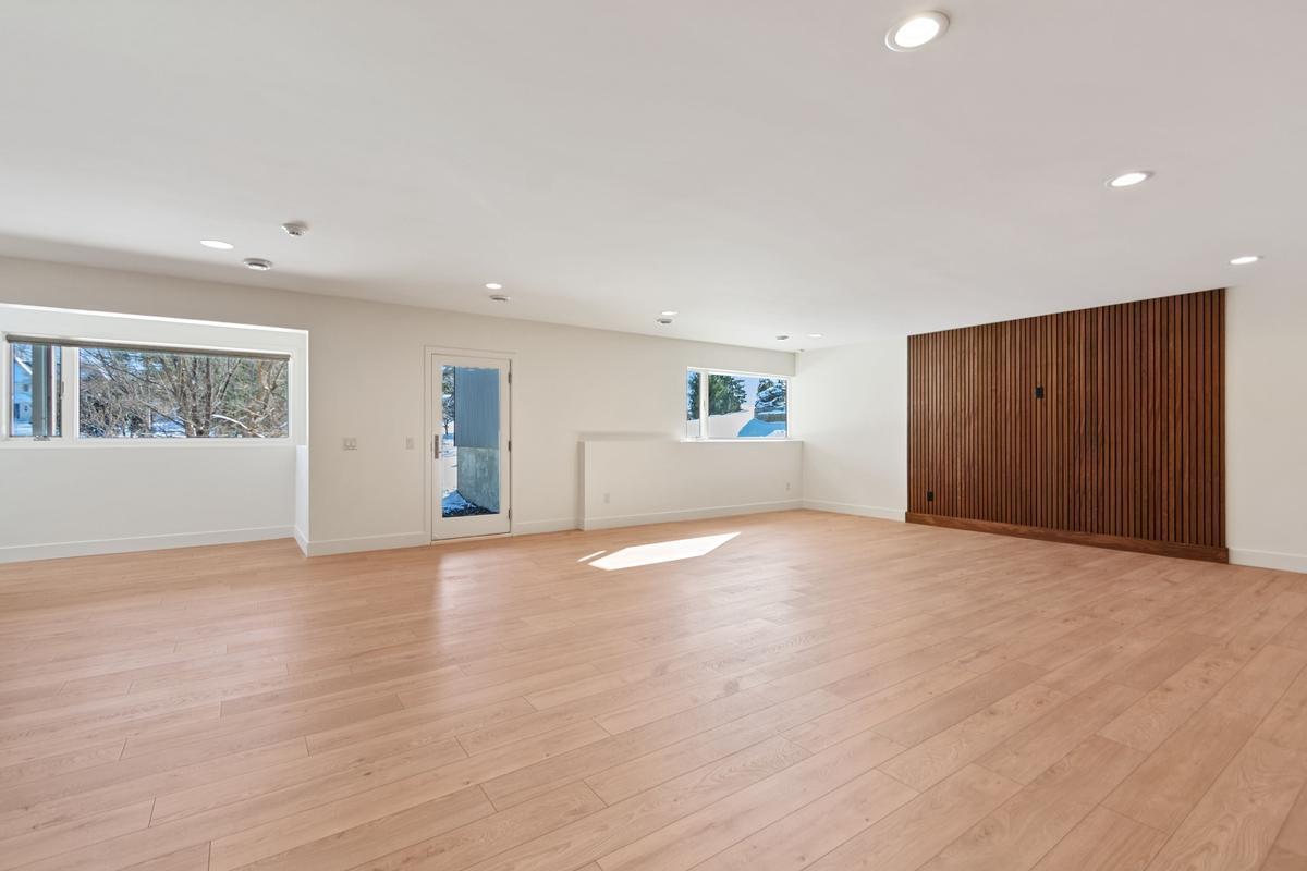 Bright lower level and walk out