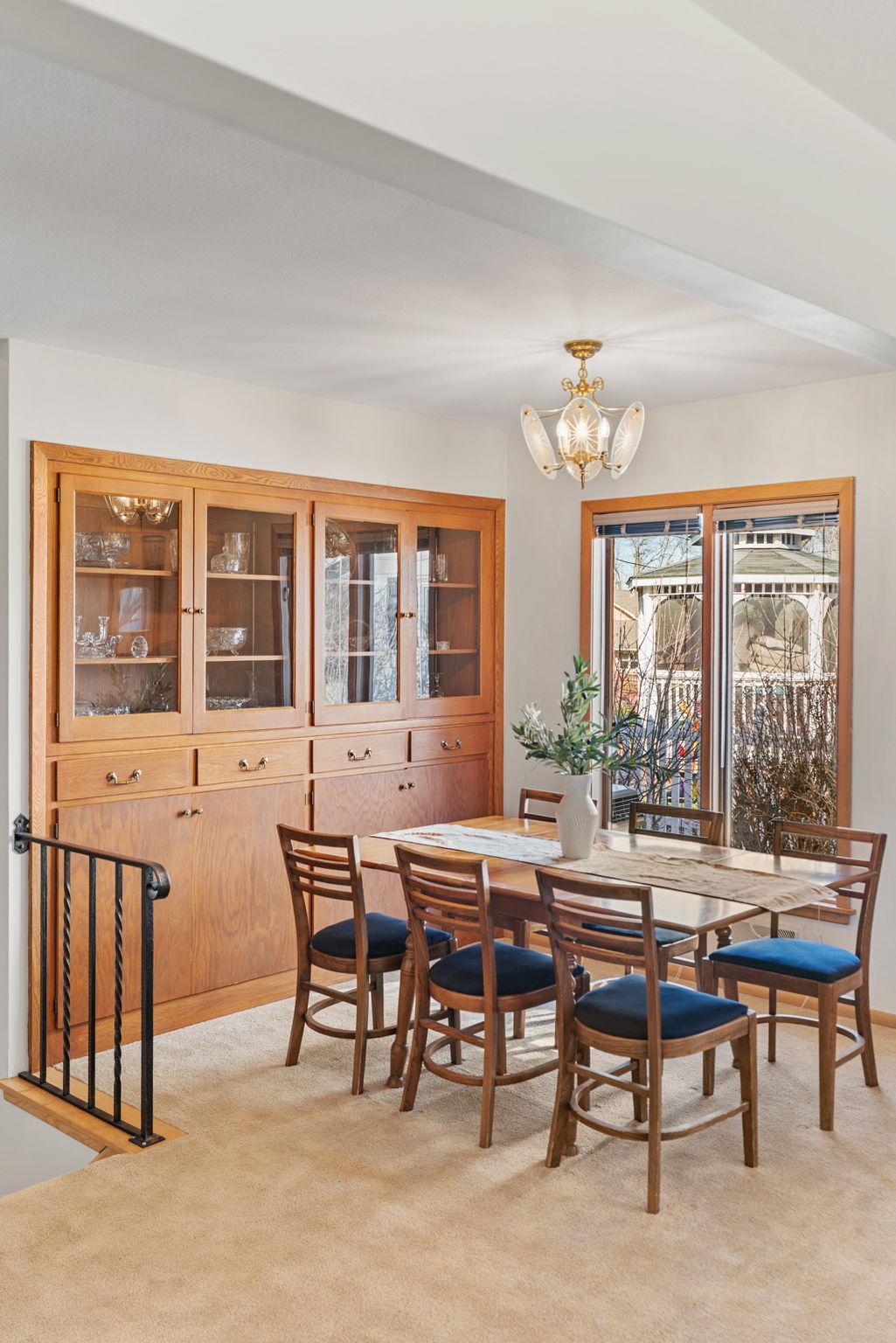 You just might want to dust off your nice china to have dinner in this dining room