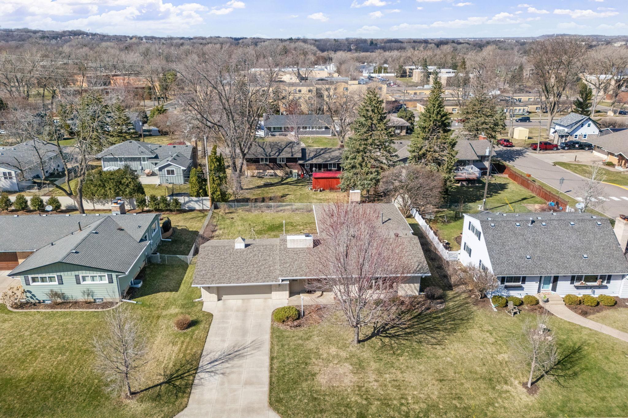 Home is situated on a nice, flat lot