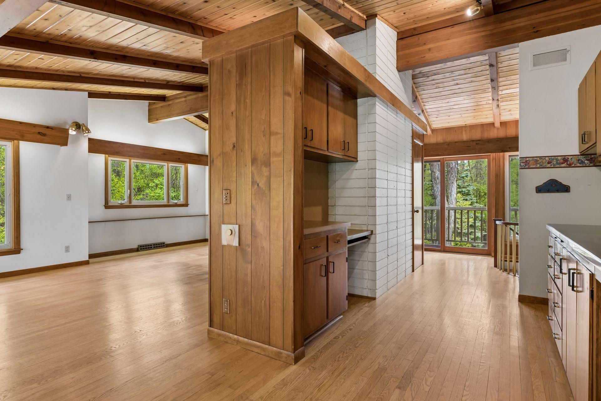 Visualize an open floor plan....walls are not structural (only fireplace is structural)