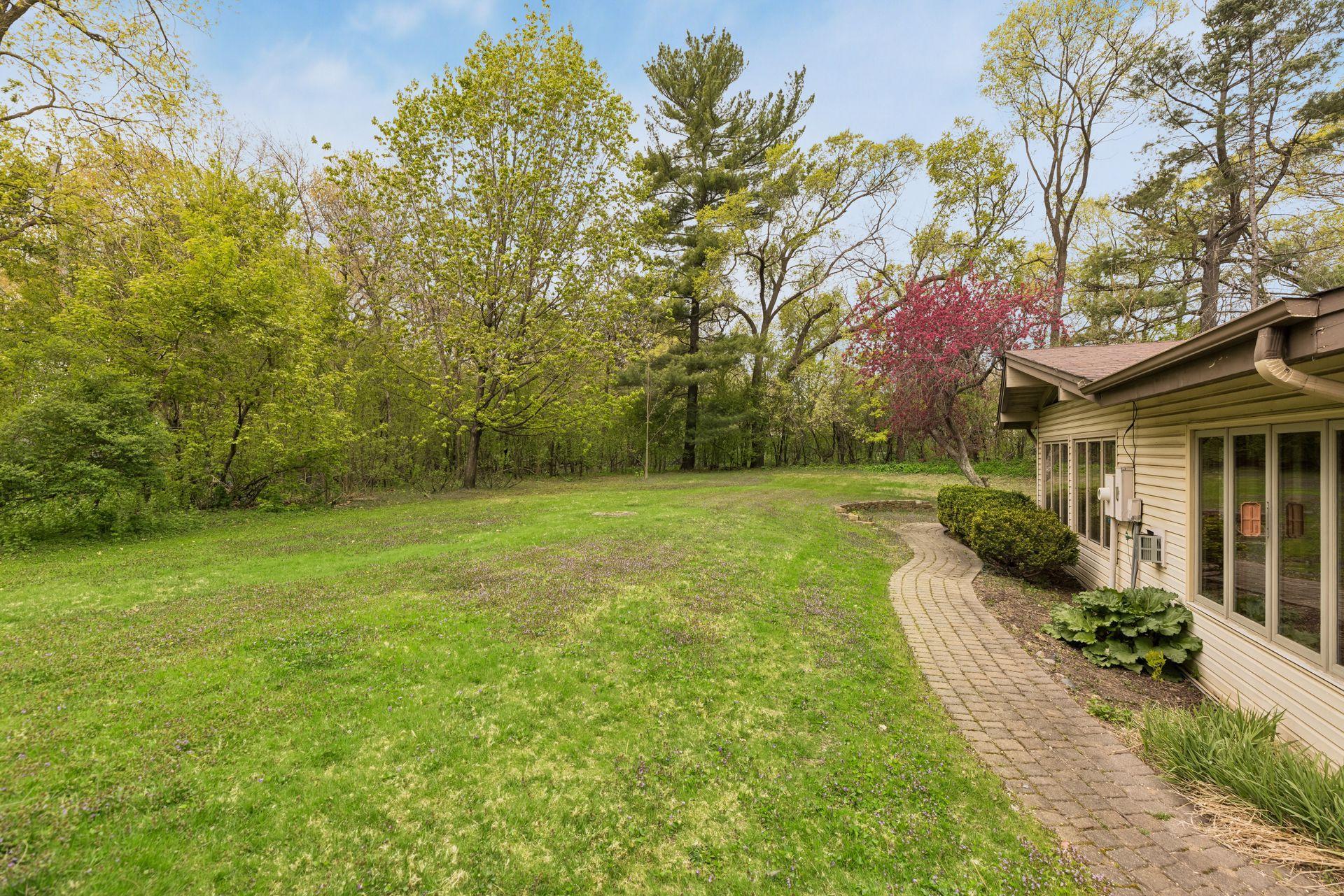 .54 acres. An expansive quiet and private site.