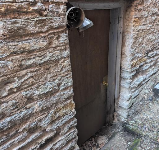 Basement access door