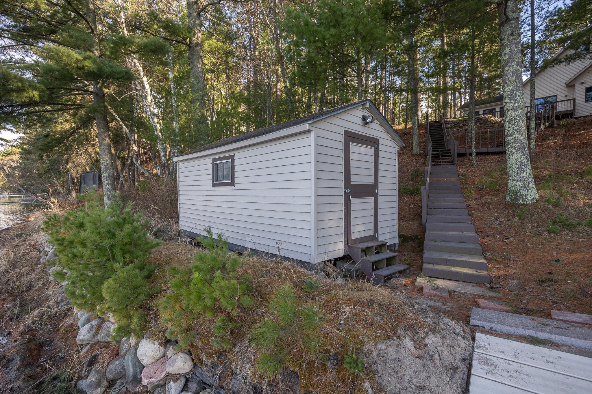 Lakeside boathouse
