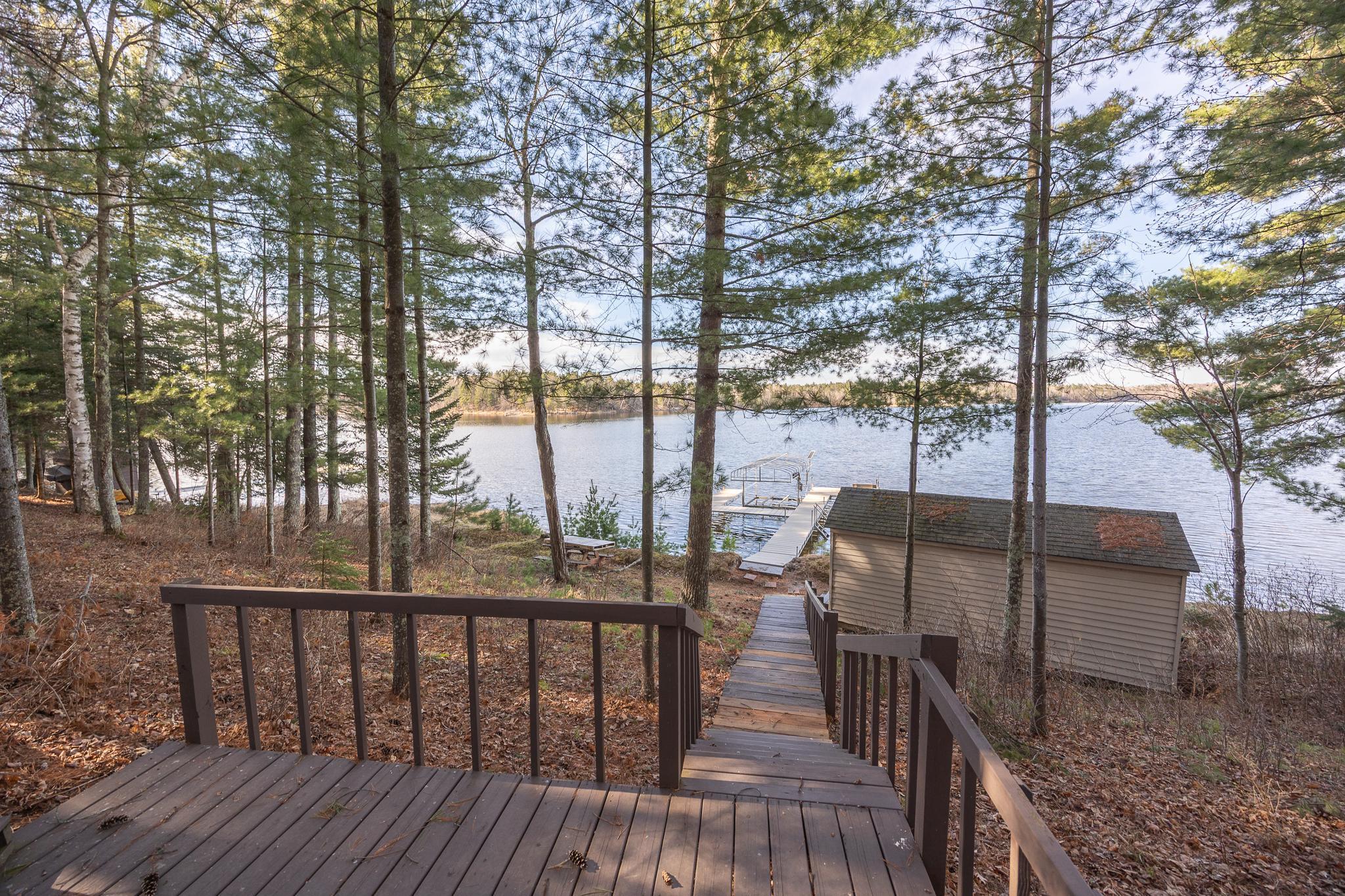 Stairwell to waters edge