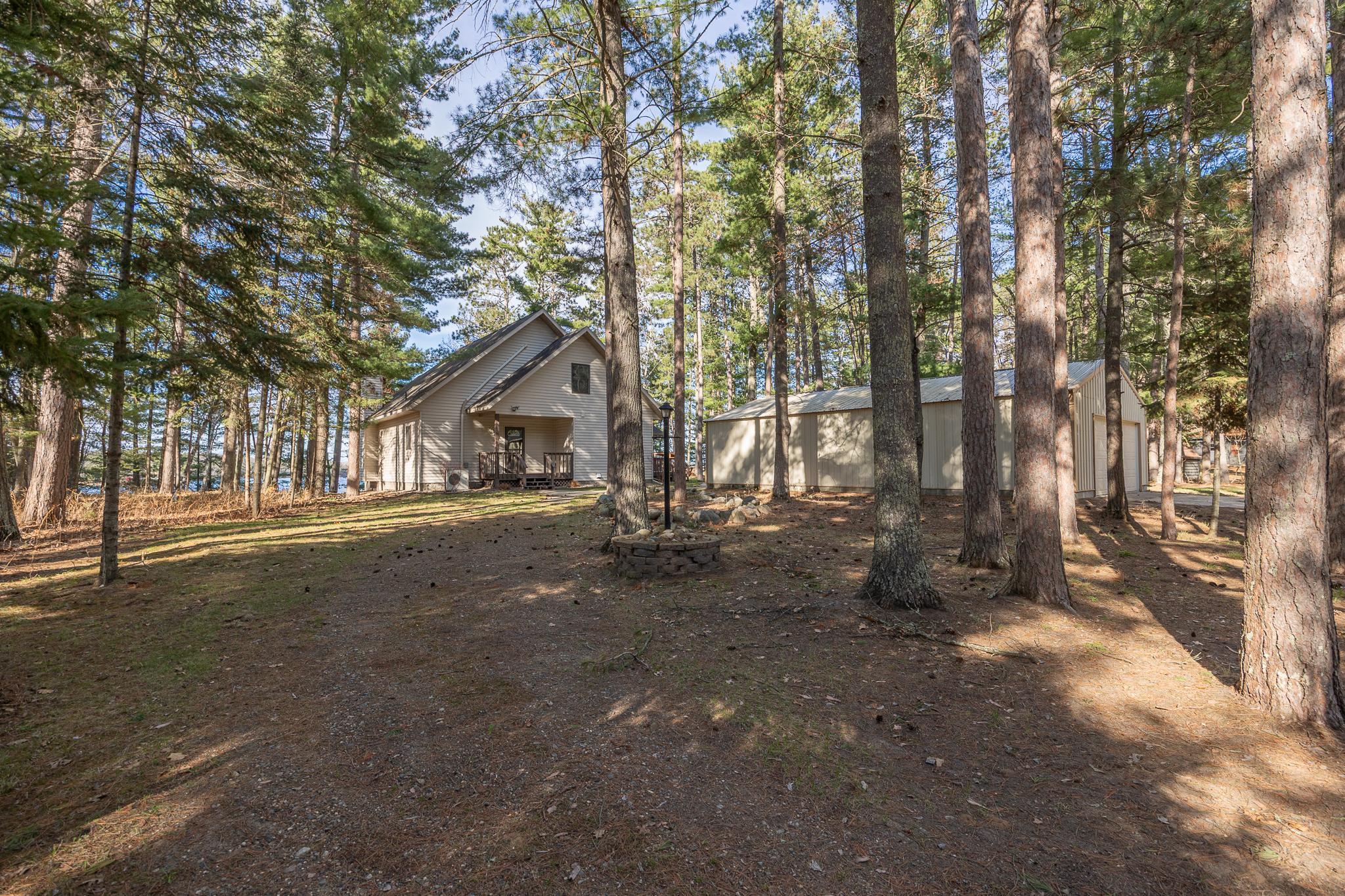 Large pine studded lot