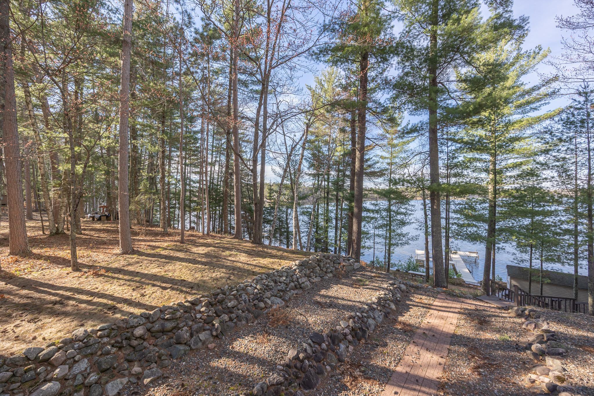 Nice rock and boulder landscaping