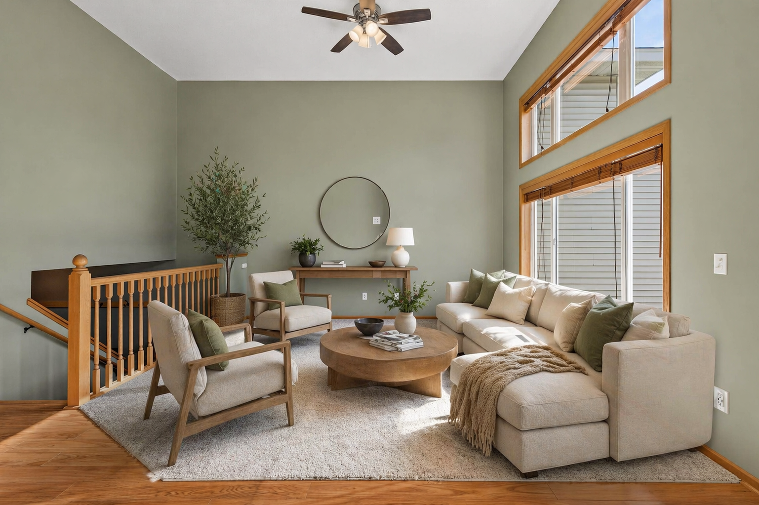 Virtually staged to show how this incredible space can be used.