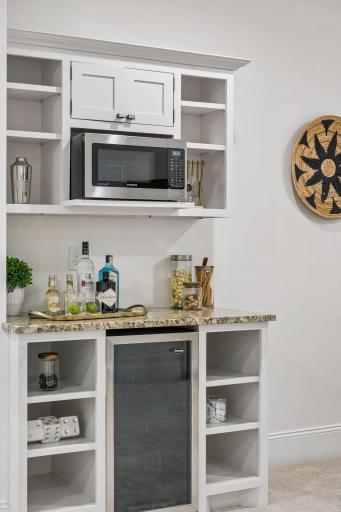 A perfect nook for beverages, bar and popcorn making - and of course do not forget coffee:)