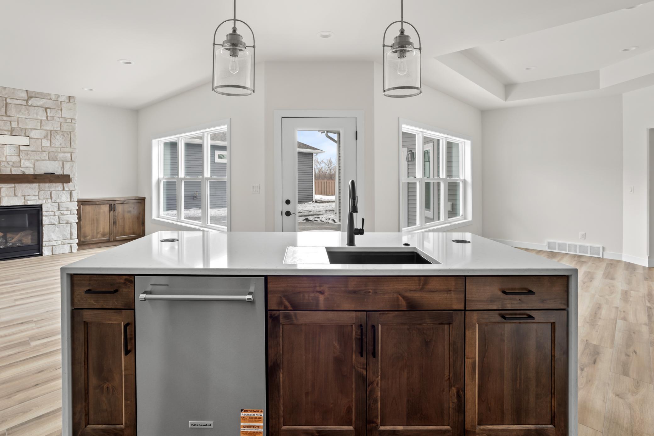 Kitchen with View of Courtyard