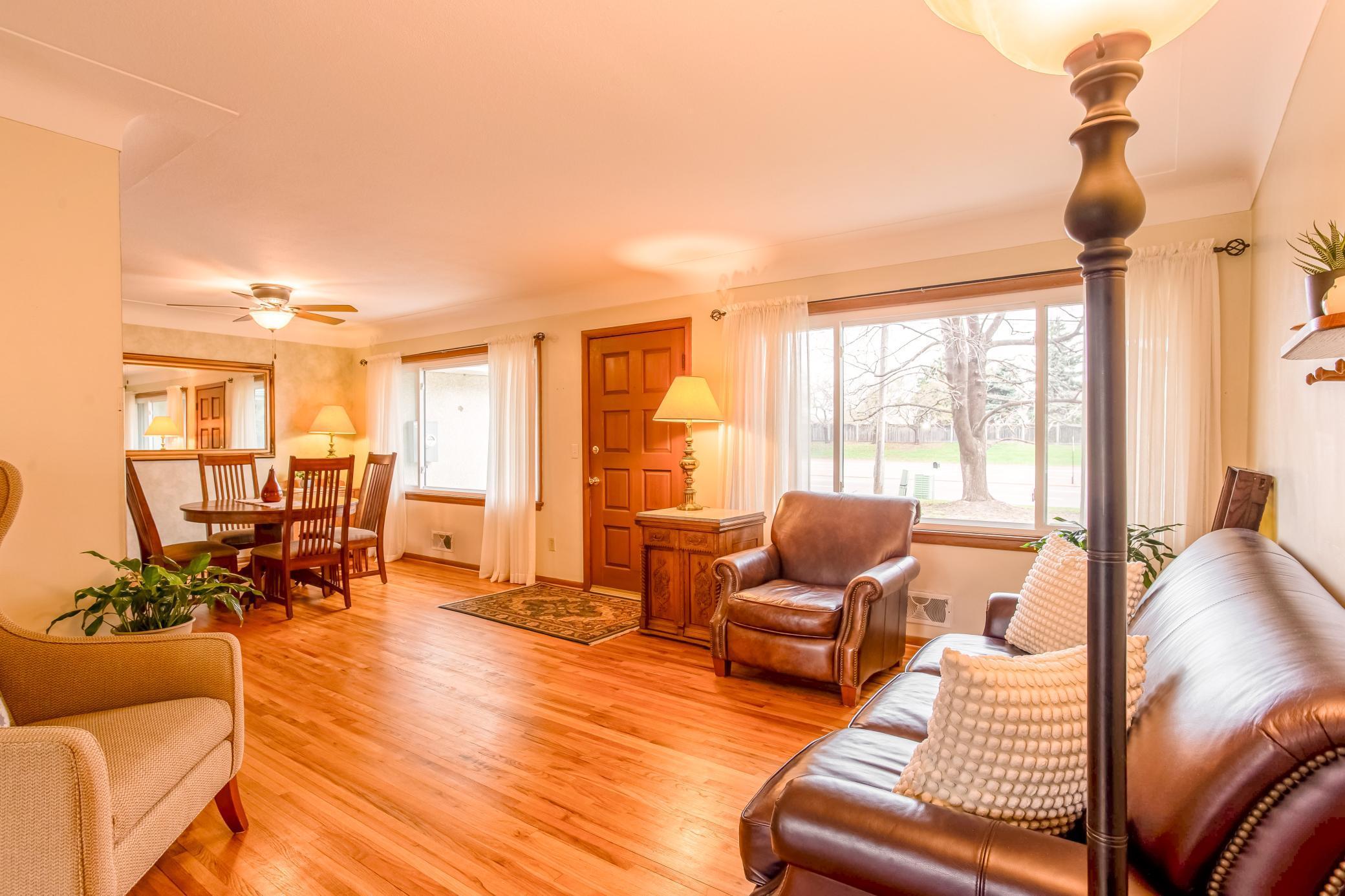 Seamless flow between living and dining spaces, ideal for everyday living and entertaining.