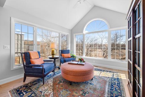 Watch the deer and turkeys while you have your morning coffee!