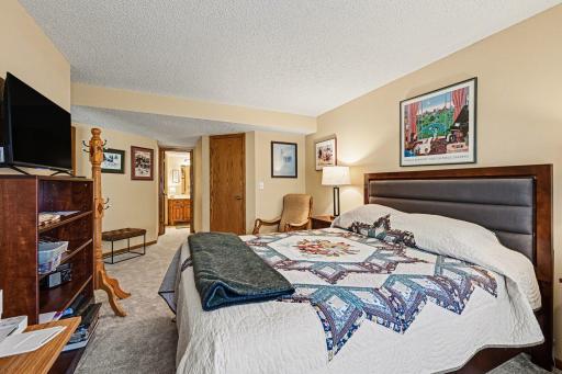 Large bedroom with a walk-in closet offering plenty of storage