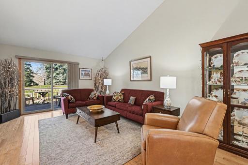 Step inside to a bright, open floor plan and enjoy beautiful park views