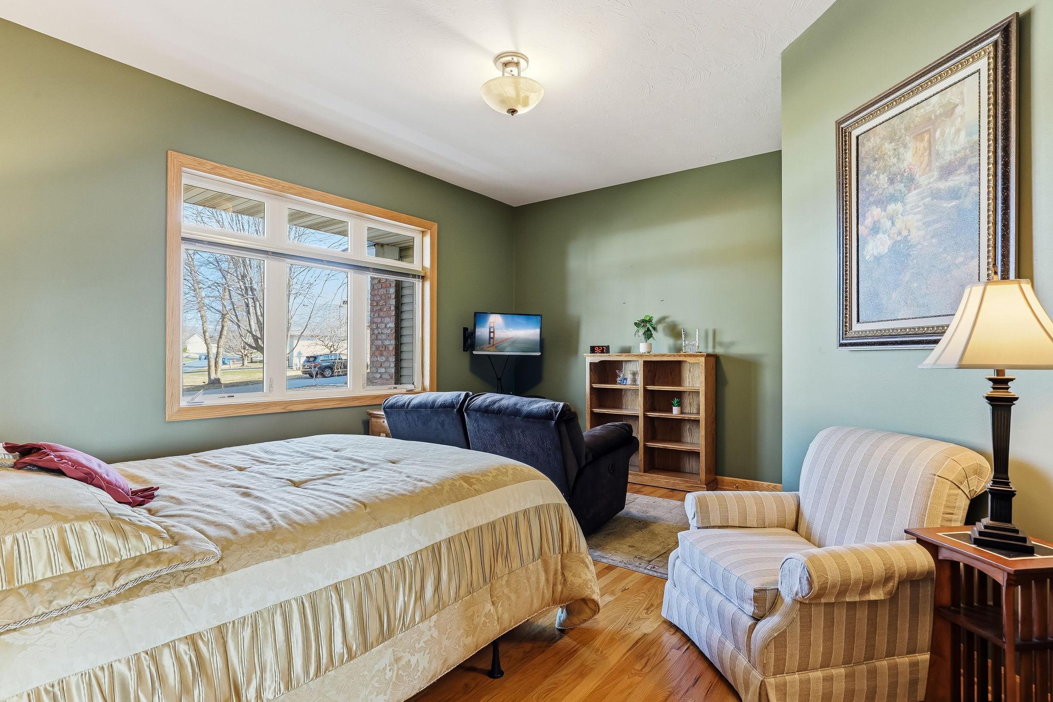 Inviting second bedroom located on the main level for added accessibility