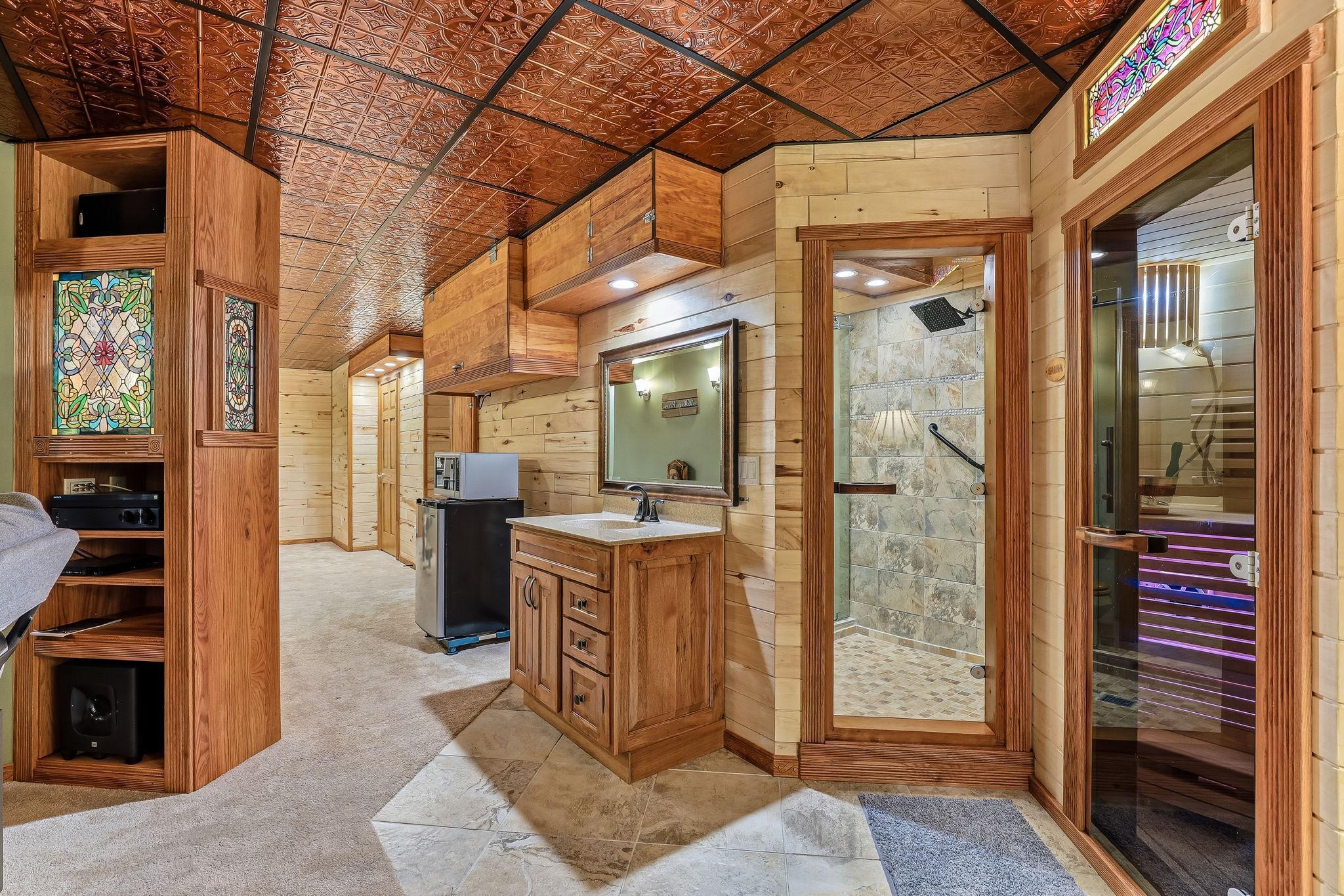 Custom Aspen wood enclosures thoughtfully designed to conceal mechanicals—blending functionality with a warm, natural aesthetic.