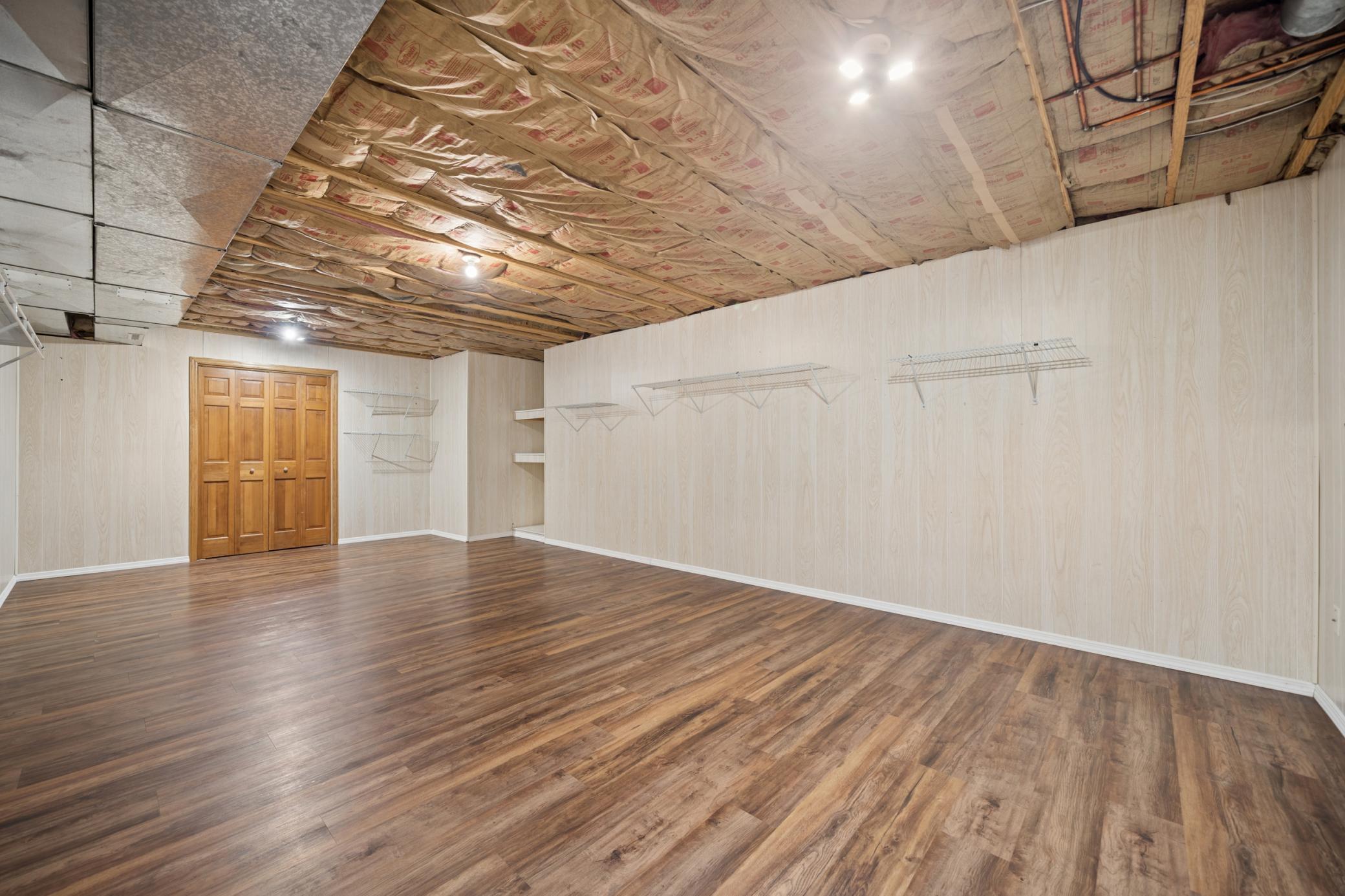 Storage room lower level