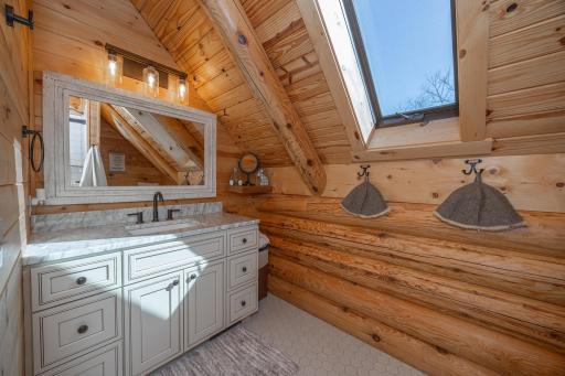 Second bedroom ensuite with custom shower