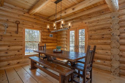 Grill outside on the deck and walk right into the kitchen/dining area