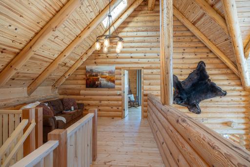 Upper level landing that can be used as additional seating area