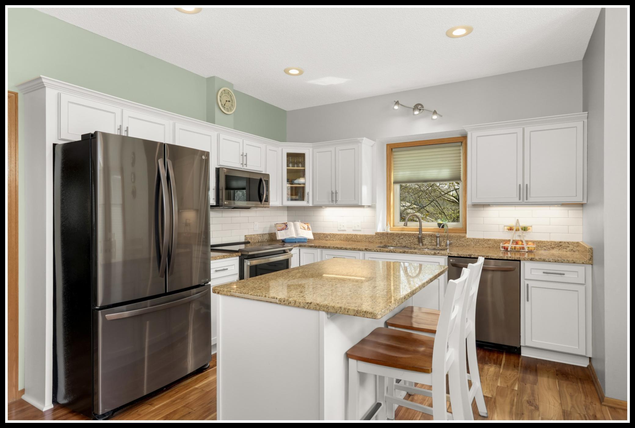 Sunny and updated kitchen