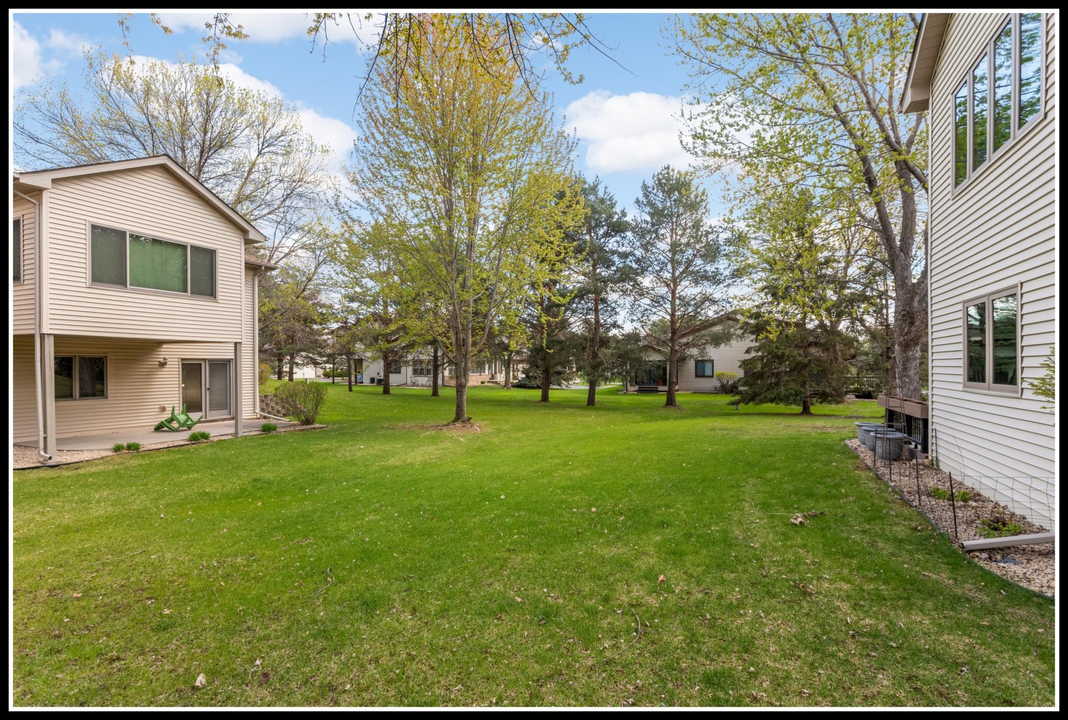 Large, flat backyard with space to enjoy the outdoors