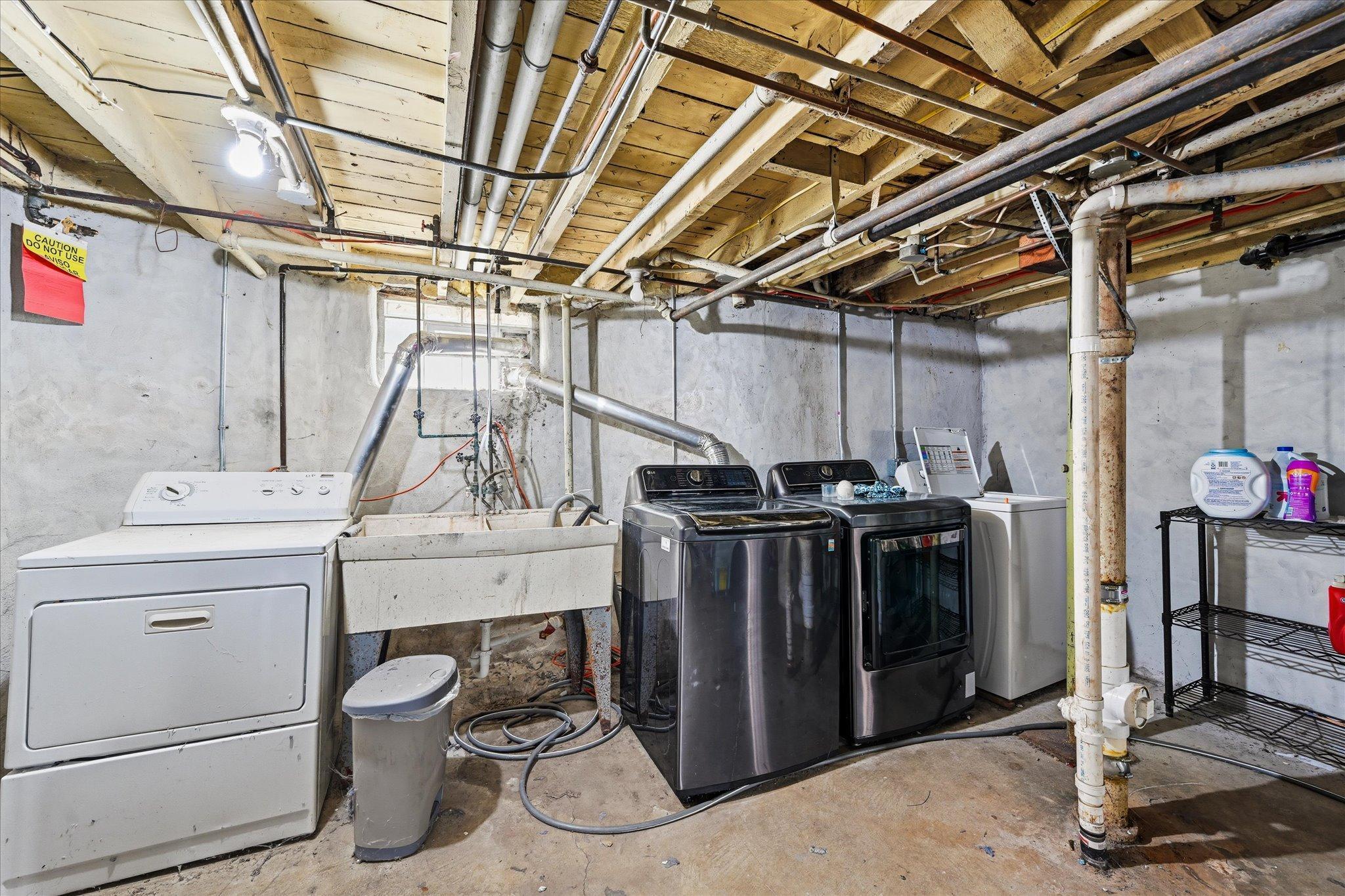 Basement - Shared Laundry and Storage