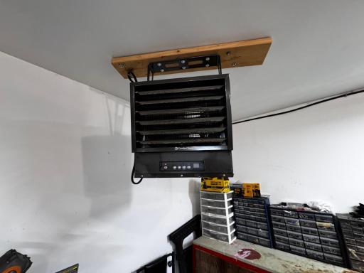 The detached garage was recently finished and heater installed.