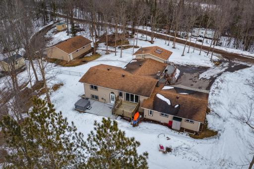 Looking at the home from the shores of Lake Julia