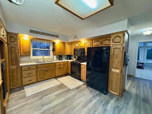 The spacious kitchen makes cooking easy