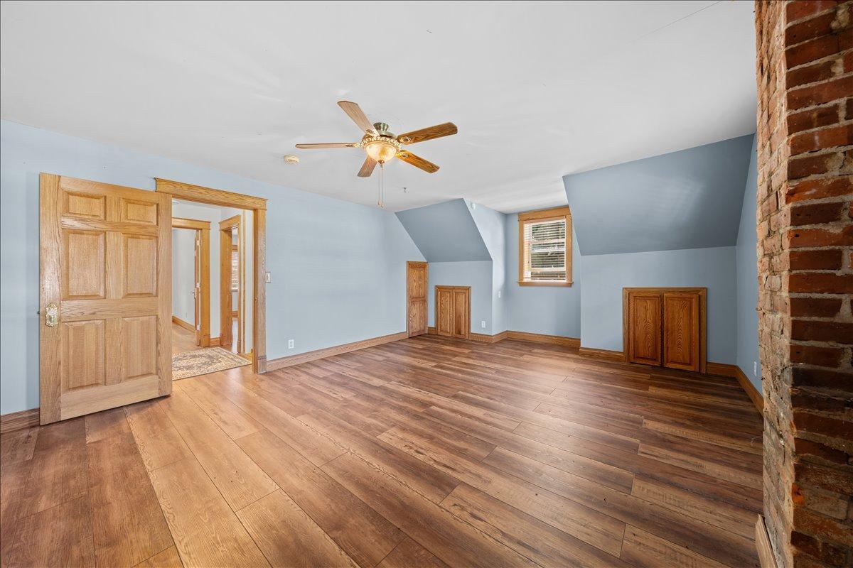 Primary Bedroom has storage areas.