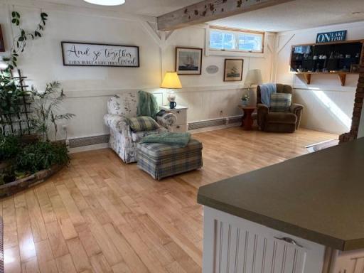 Extensive living room, more maple hardwood