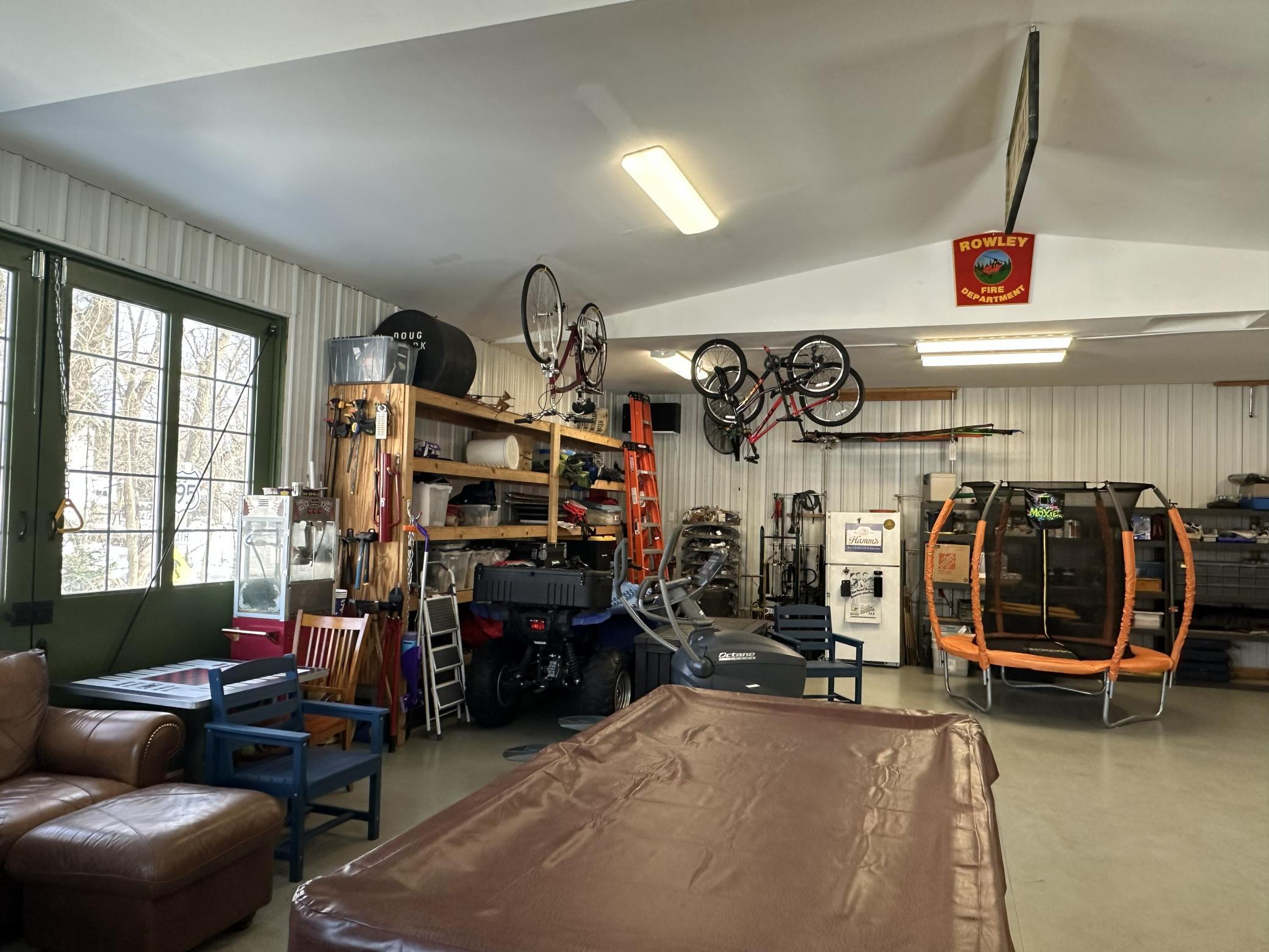 Set up as a workshop, Rec room, recording studio..