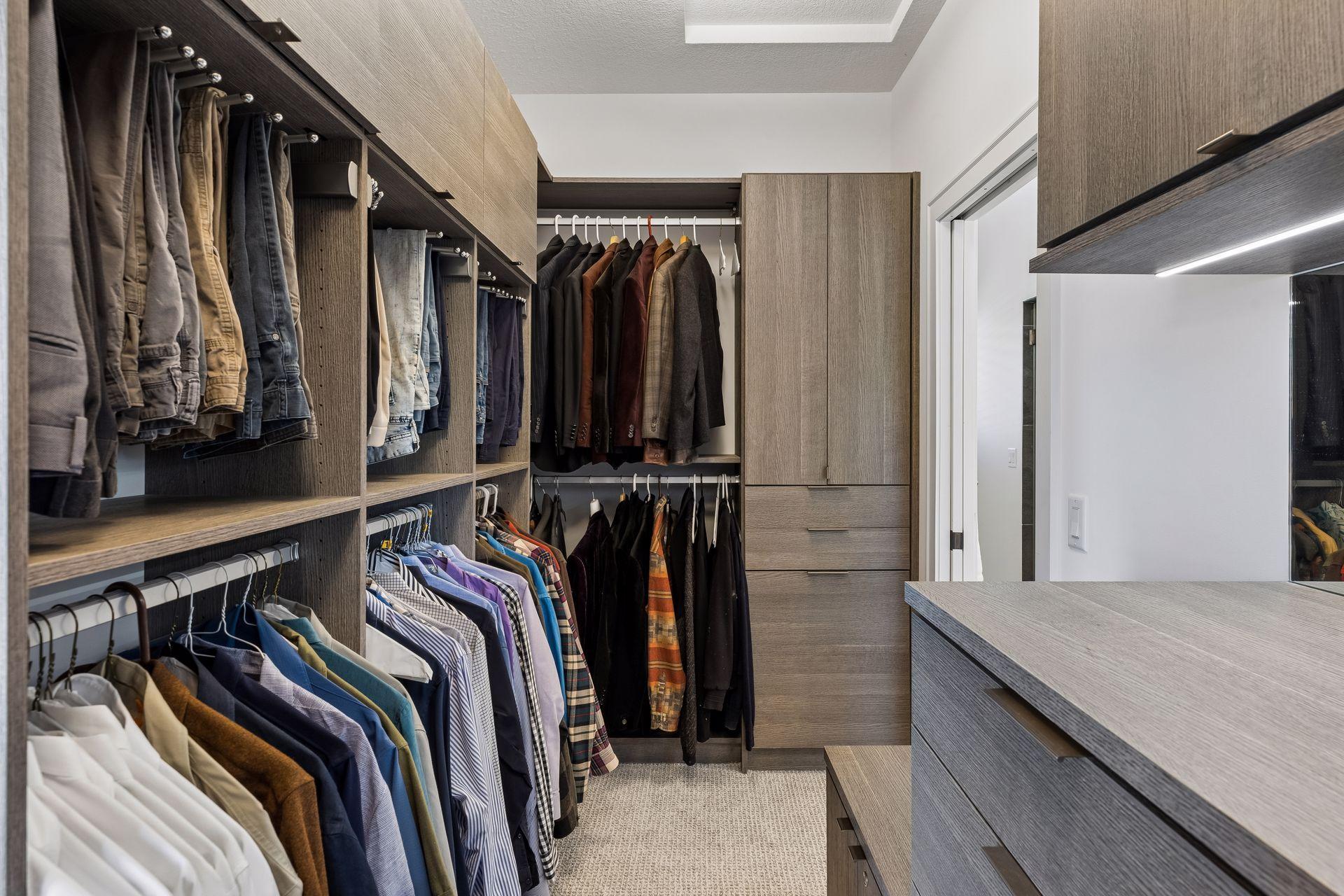 Owner Suite Walk-In Closet: Custom Built-Ins