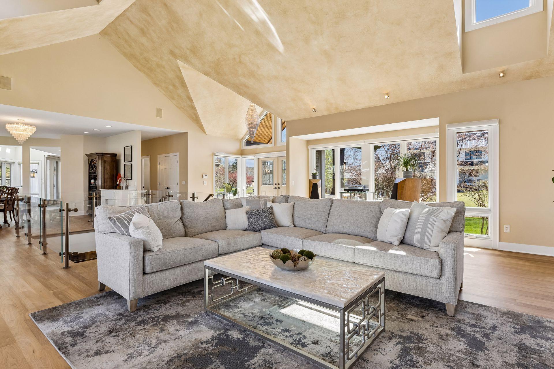 Living Room Overlooking Front Entrance