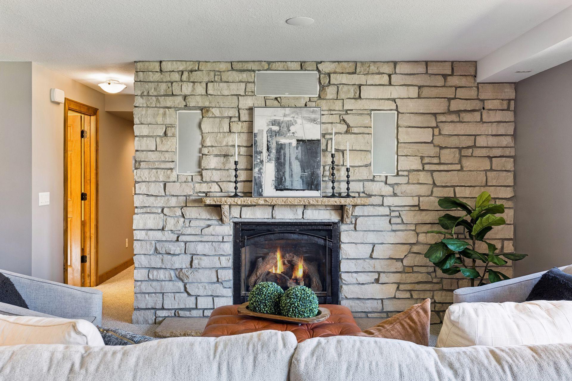 Cozy Fireplace in Living Room