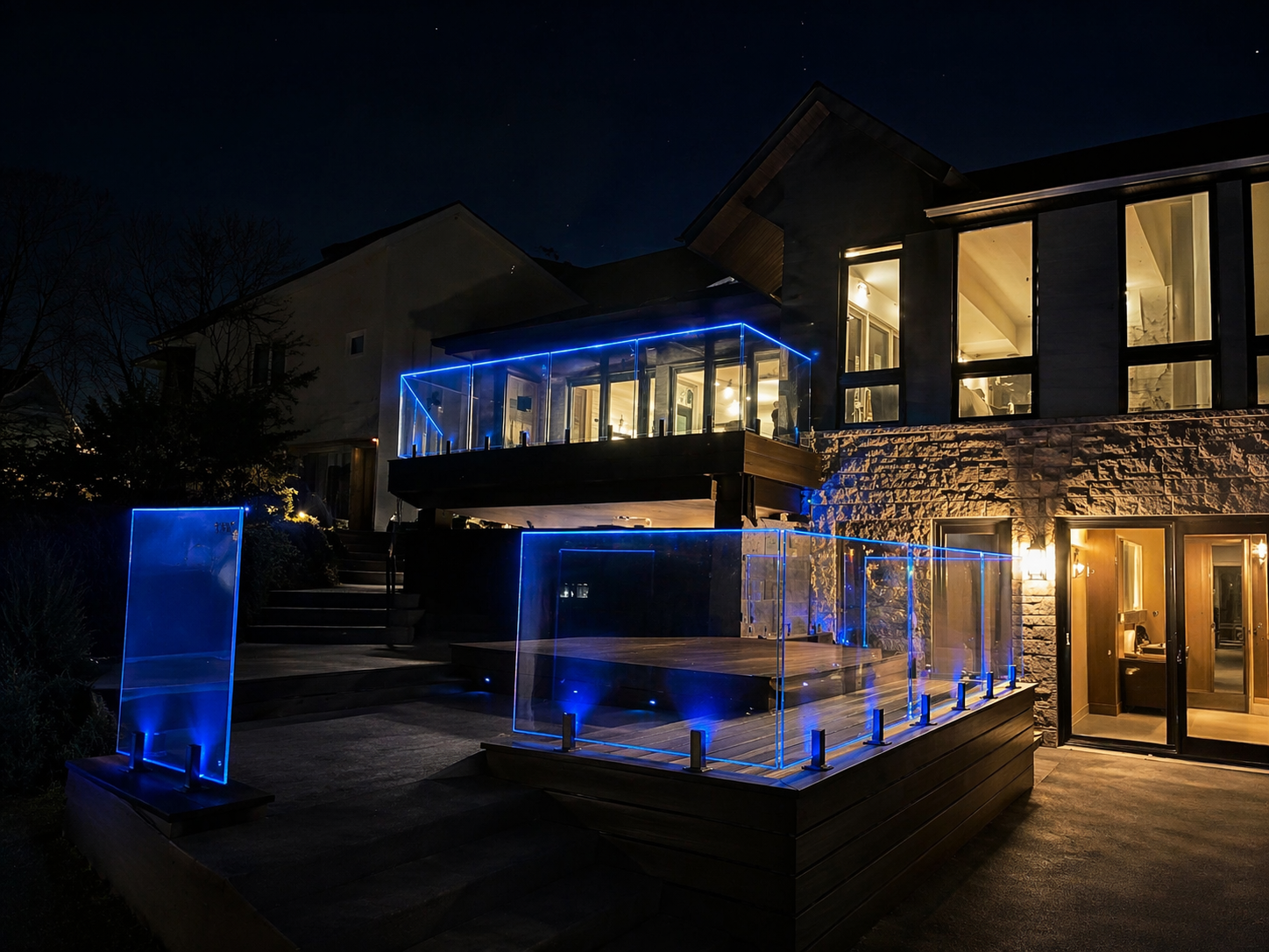 Custom Light-Up Railings