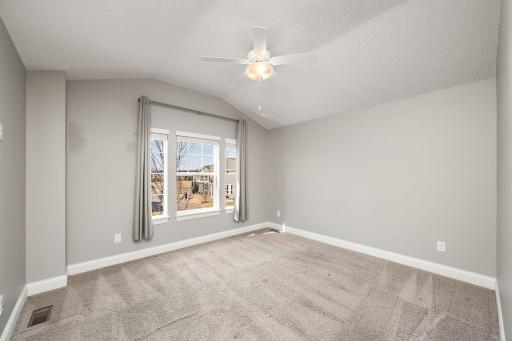 Owners suite with private full bathroom and walk-in closet