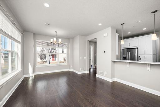 Look at the natural light from the large windows!