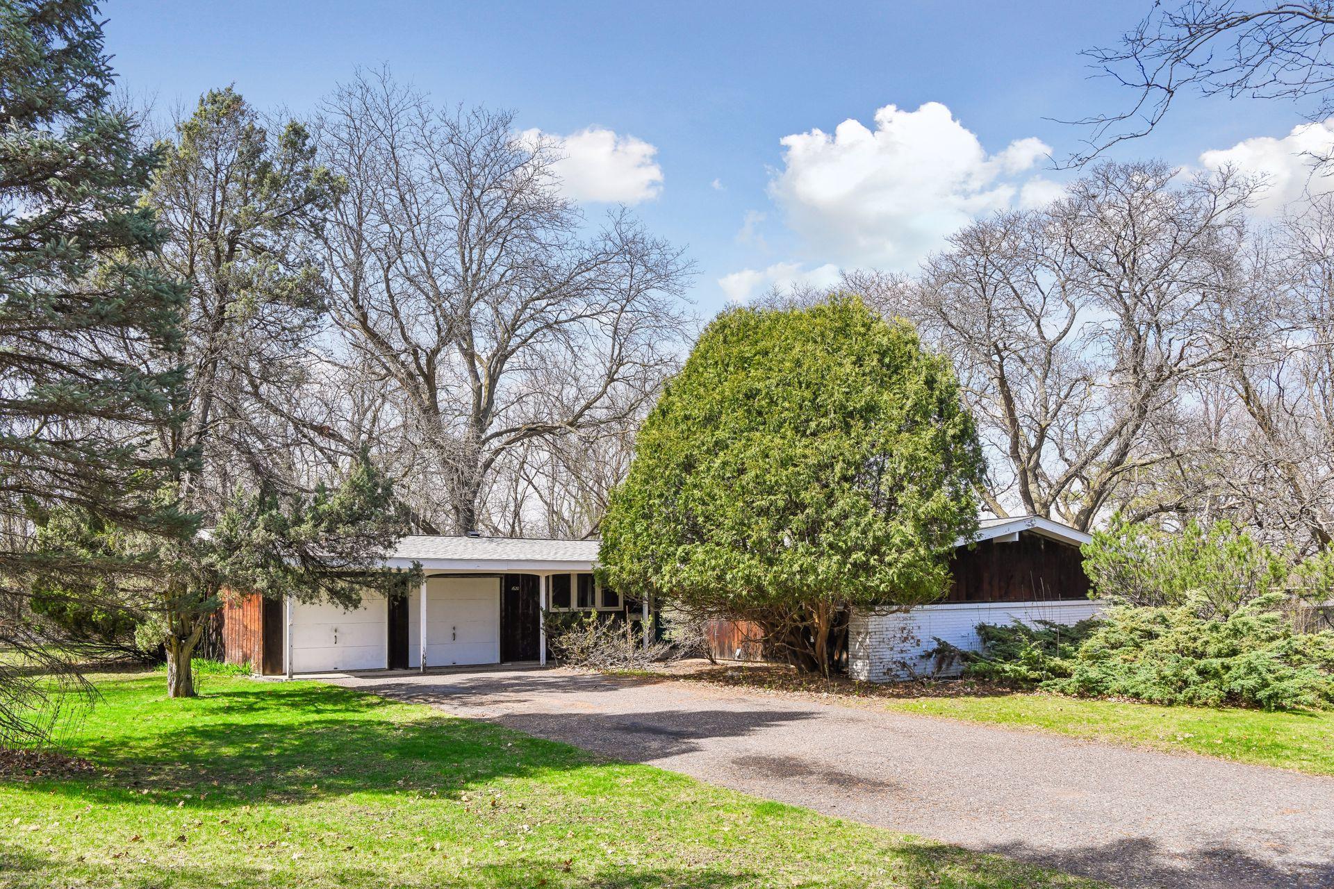 Two car attached garage.