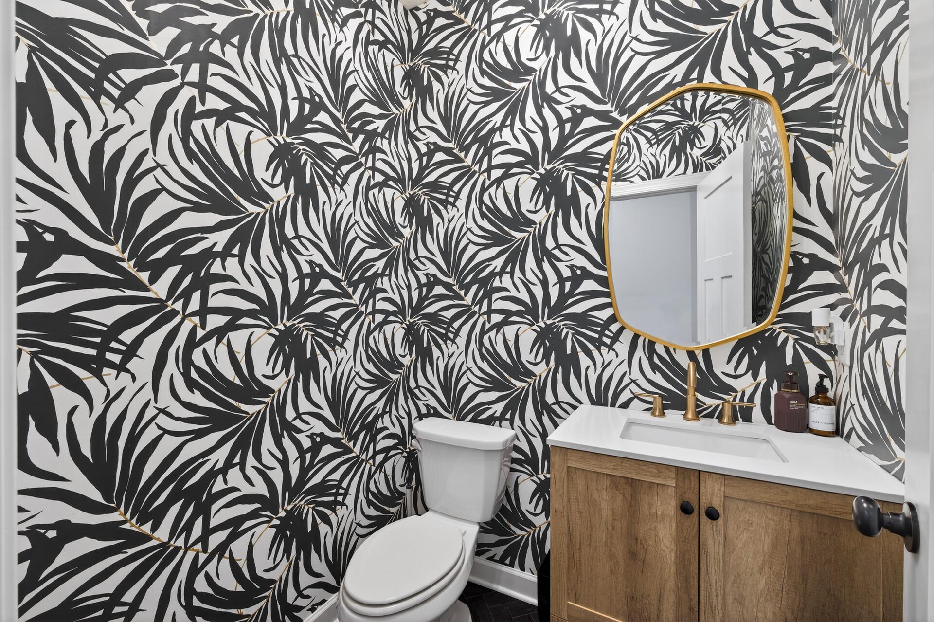 Main floor half bath