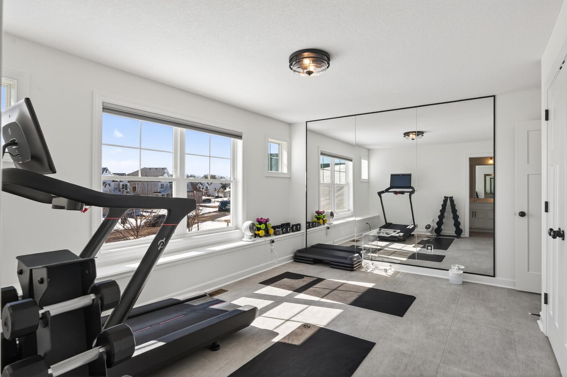 3rd bedroom, currently a workout room