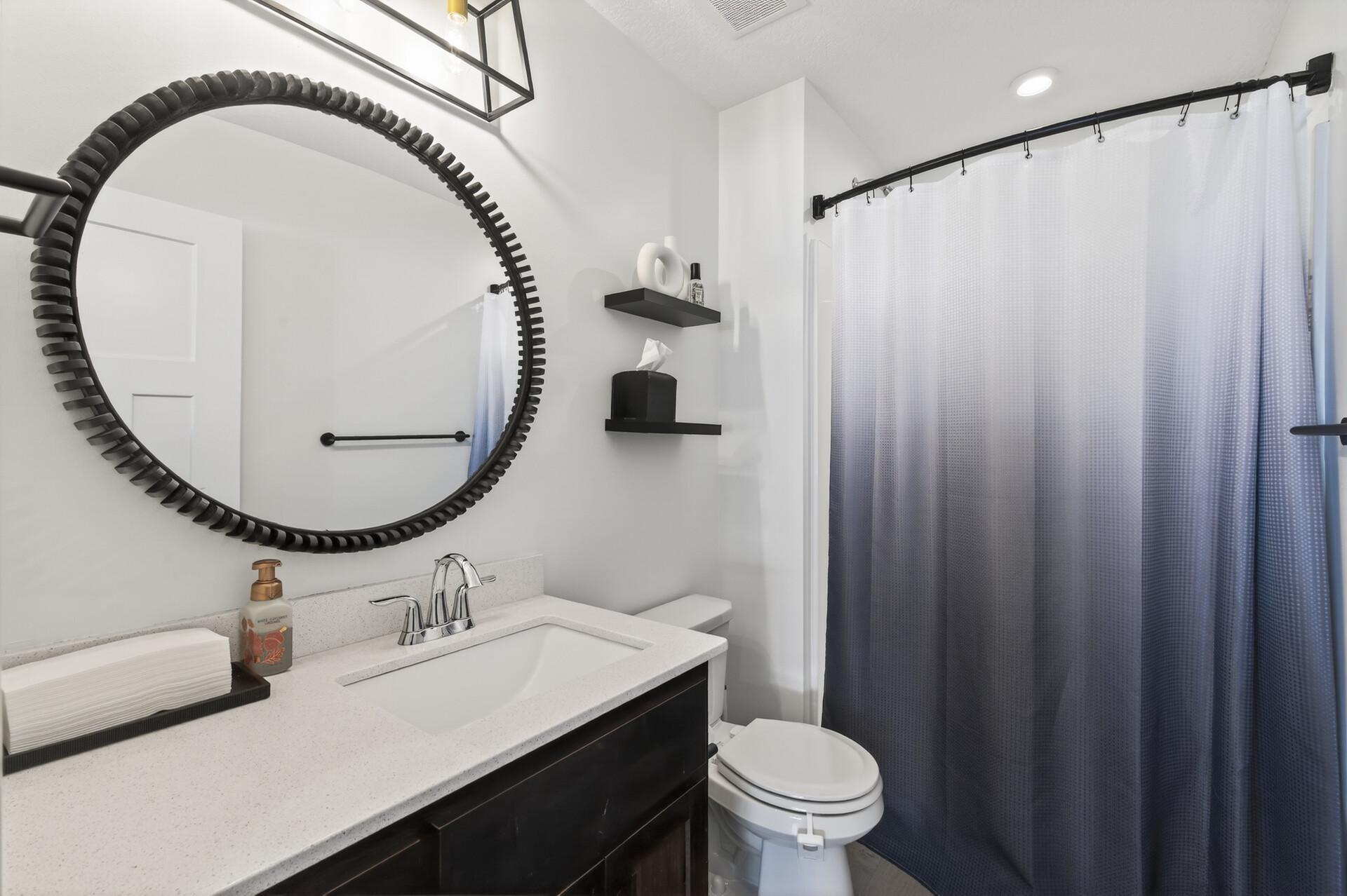 lower level bathroom