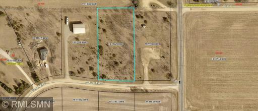 Aerial view of the lot showcasing its location in the development.